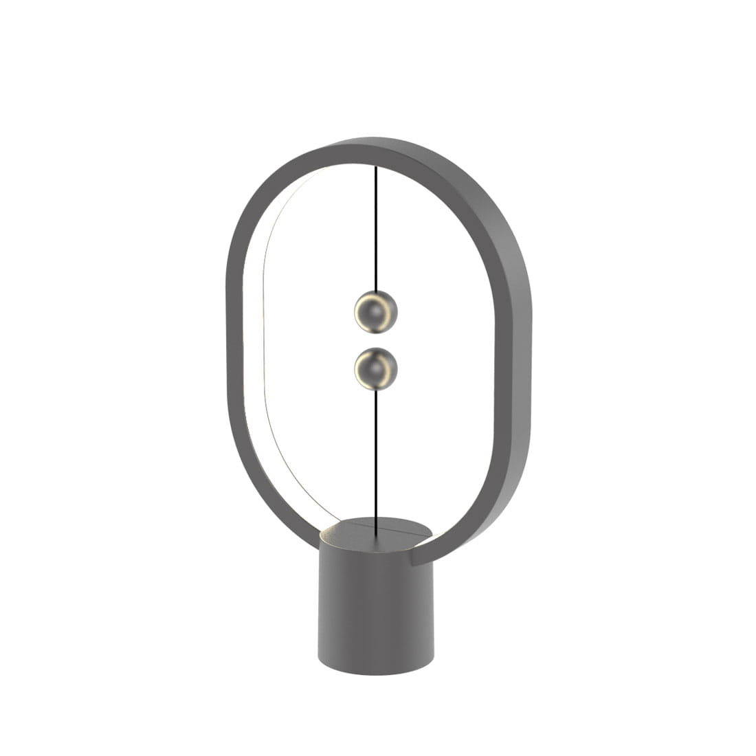 Allocacoc Allocacoc heng balance lamp ellipse mini plastic usb-c dark grey