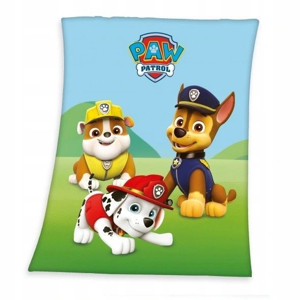 Herding koc polarowy Paw Patrol, wielokolorowa, 160 x 130 cm 7532201035