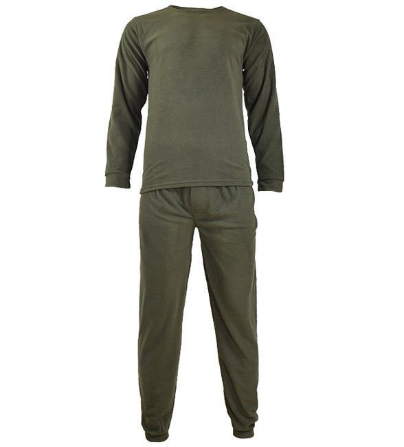 Mil-Tec Bielizna Polarowa Dwuczęściowa Olive - Olive - XXL