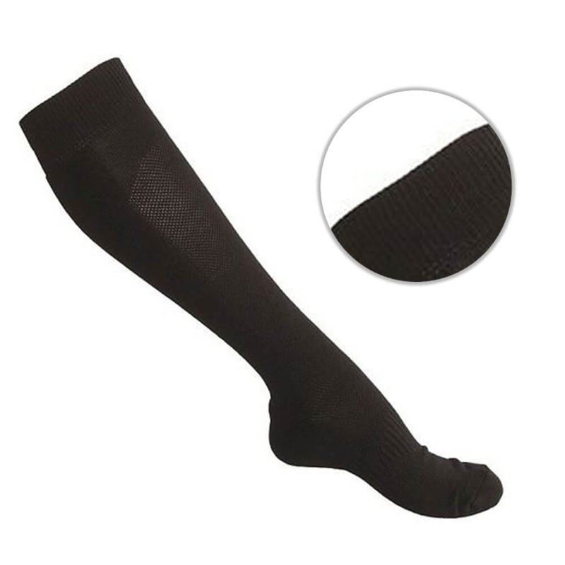 Mil-Tec Skarpety Coolmax Długie Czarne - Czarny - 46-48