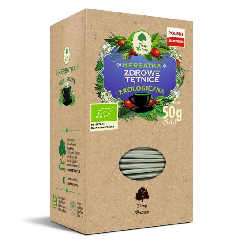 Dary Natury HERBATKA ZDROWE TĘTNICE BIO (25 x 2 g) -
