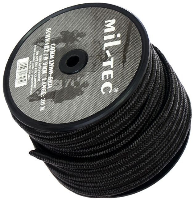 Mil-Tec Linka Commando 30 m x 9 mm - black (15942002-009) 15942002-009