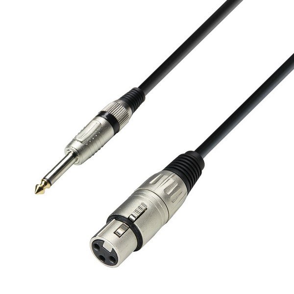 Adam Hall Cables K3 MFP 0100 przewód mikrofonowy XLR Female na 6,3 MM K3MFP0600