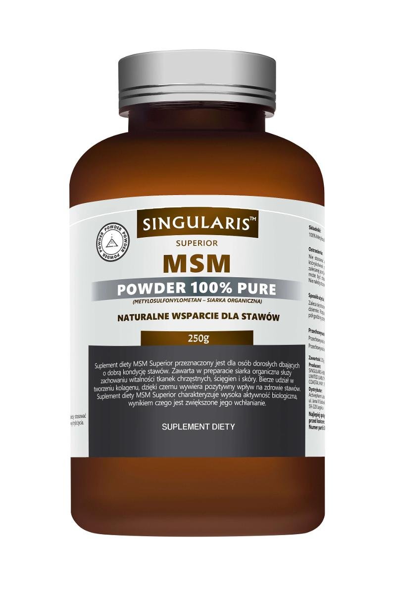 SINGULARIS Singularis MSM Powder 100% Pure 250 g
