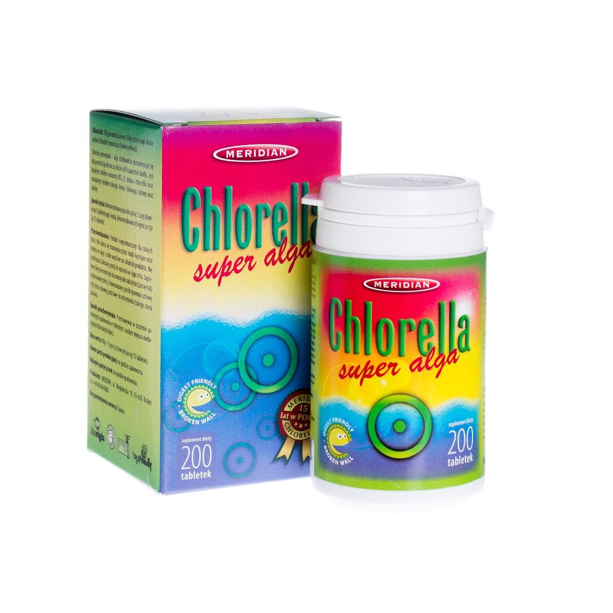 Meridian Chlorella 200 szt.