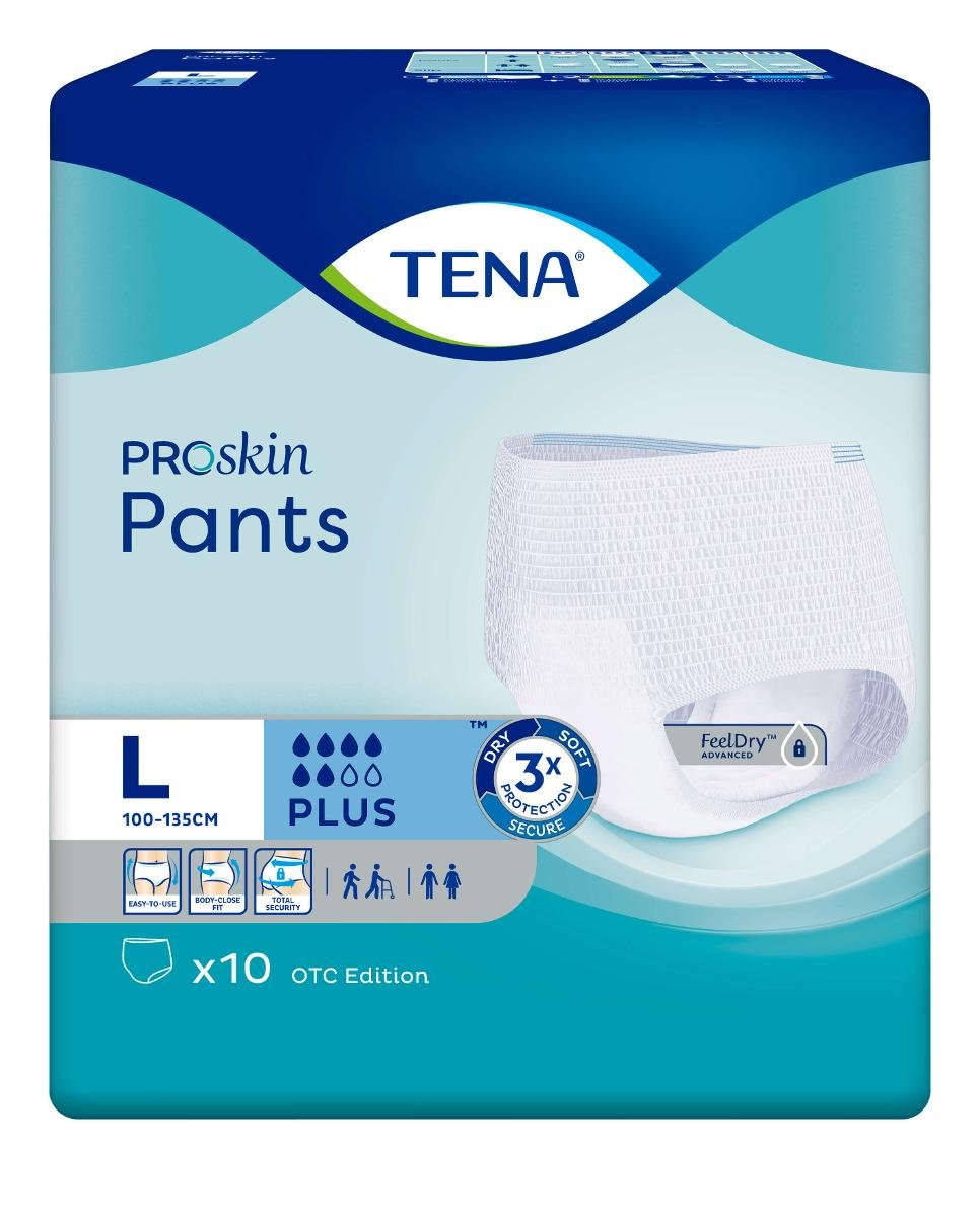 SCA Tena ESSITY POLAND SP Z O.O Proskin Pants Plus L pieluchomajtki 10 sztuk