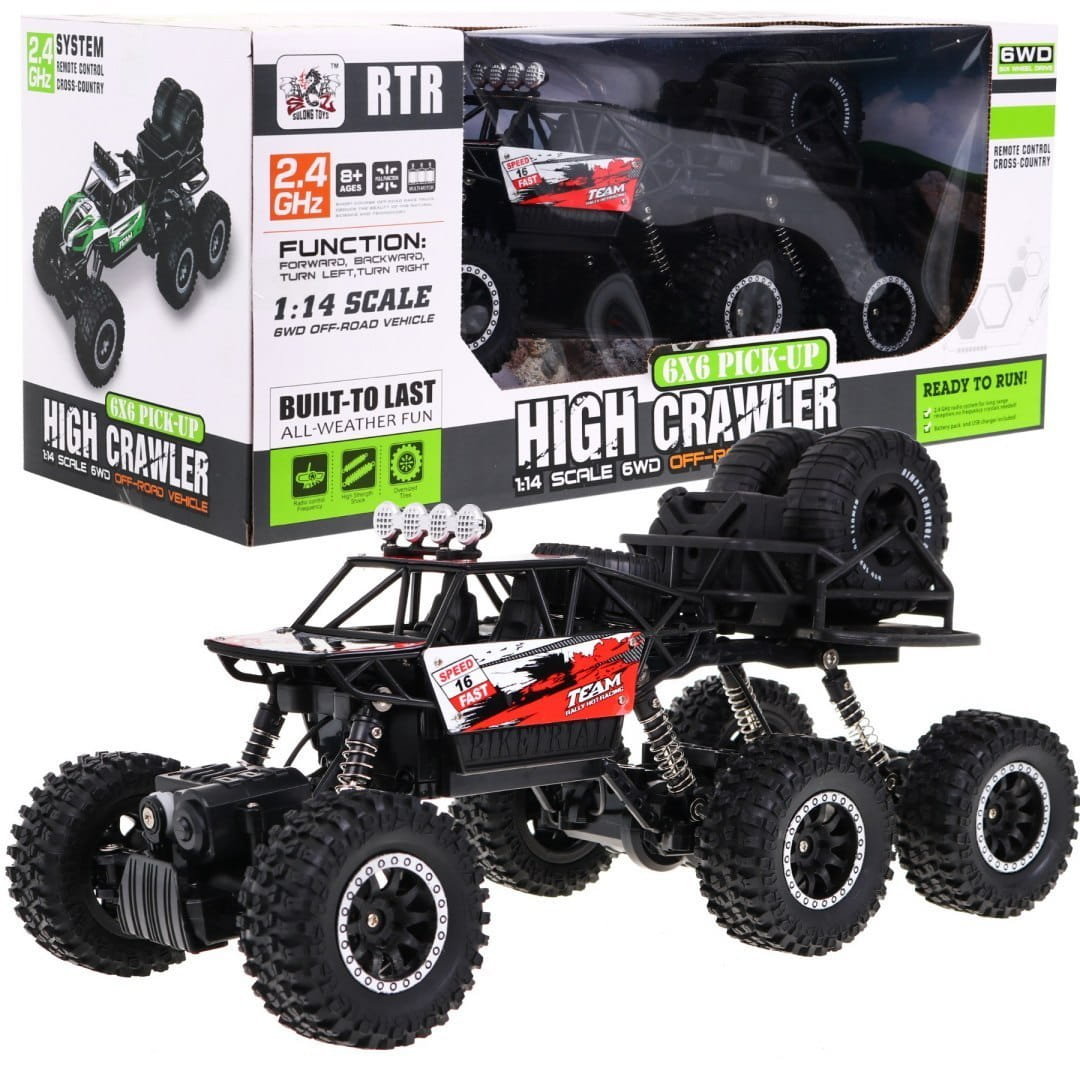 NoName Auto 1:14 Crawler 6x6 R/C 2.4G Czerwone ZRC.SL-183A