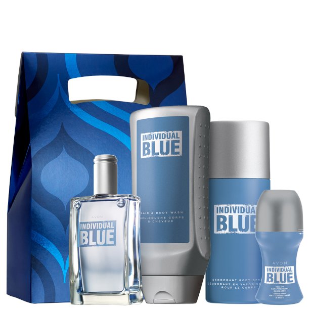 AVON avon_Zestaw upominkowy Individual Blue_4 szt+torba