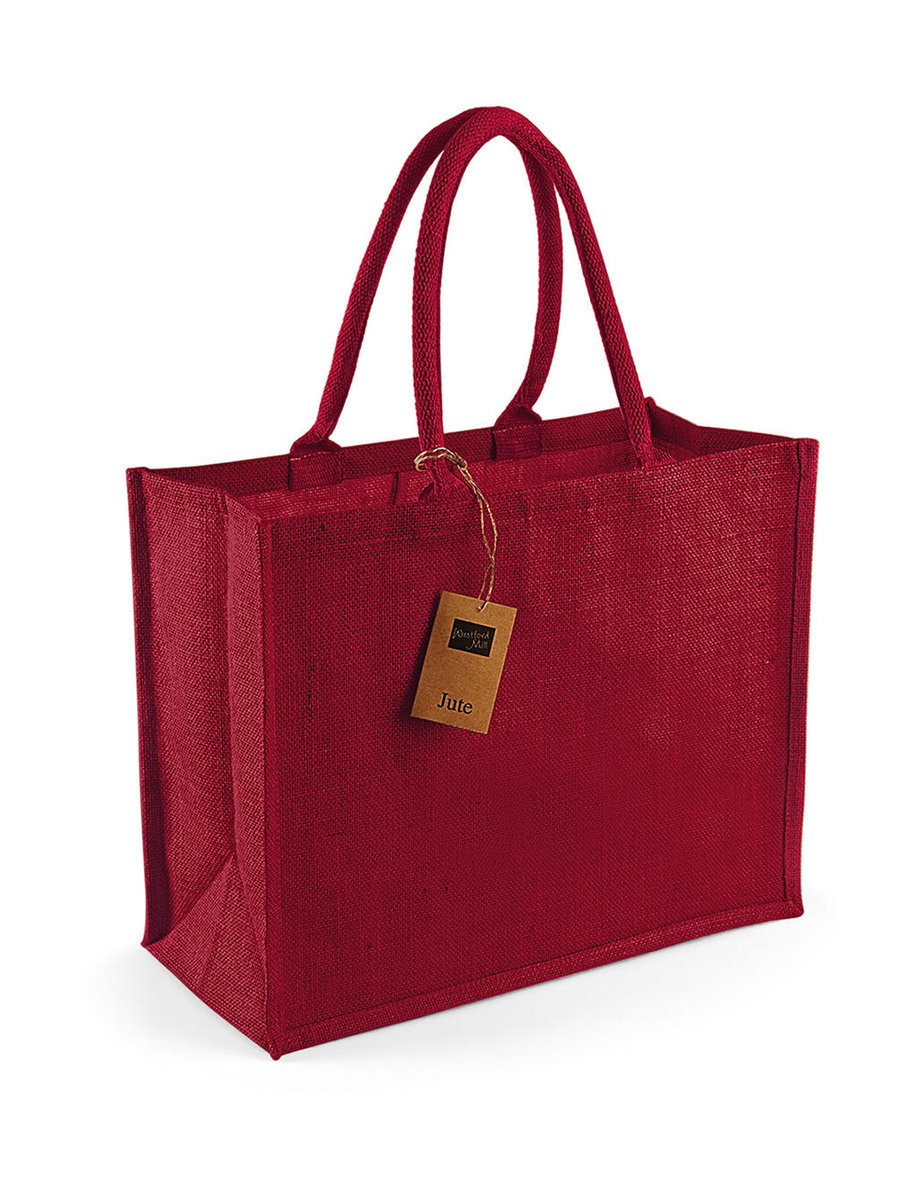 Eko Torba Z Juty Na Zakupy W407 42x33x19 Czerwona