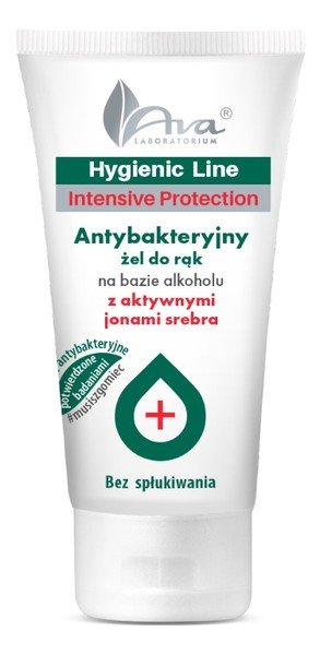 Ava Ava Hygienic Line antybakteryjny żel do mycia rąk z aktywnymi jonami srebra 200ml