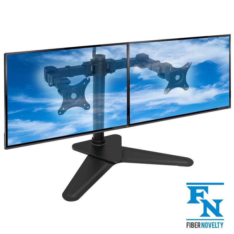 Ergosolid NF22 - Solidny biurkowy stojak do dwóch monitorów 2x LCD, LED 10