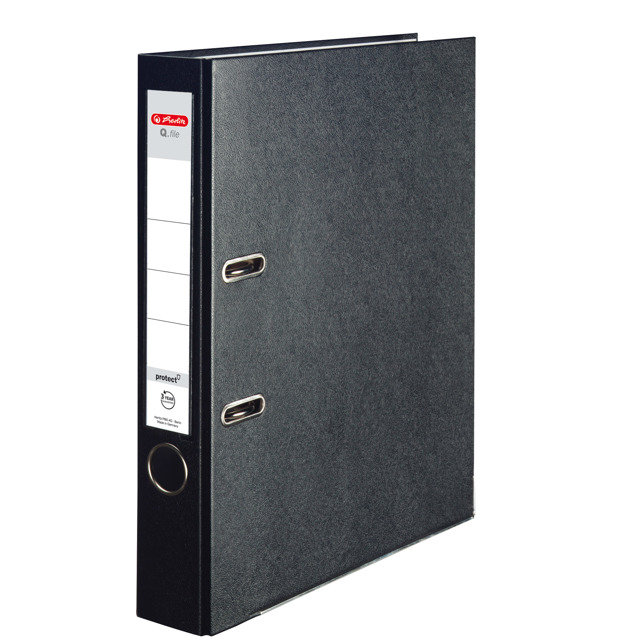 Herlitz SEGREGATOR A4 5cm Q.FILE PP CZARNY