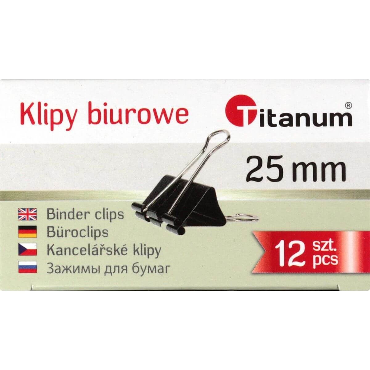 Titanum Klip 25 mm czarny BC25