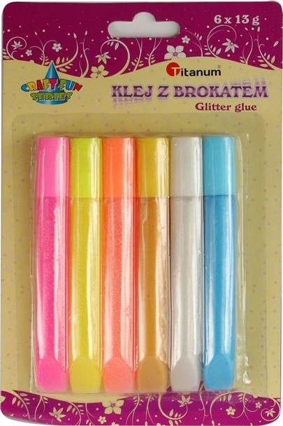 TITANUM Klej brokatowy TITANUM 13ml x 6k. 307639