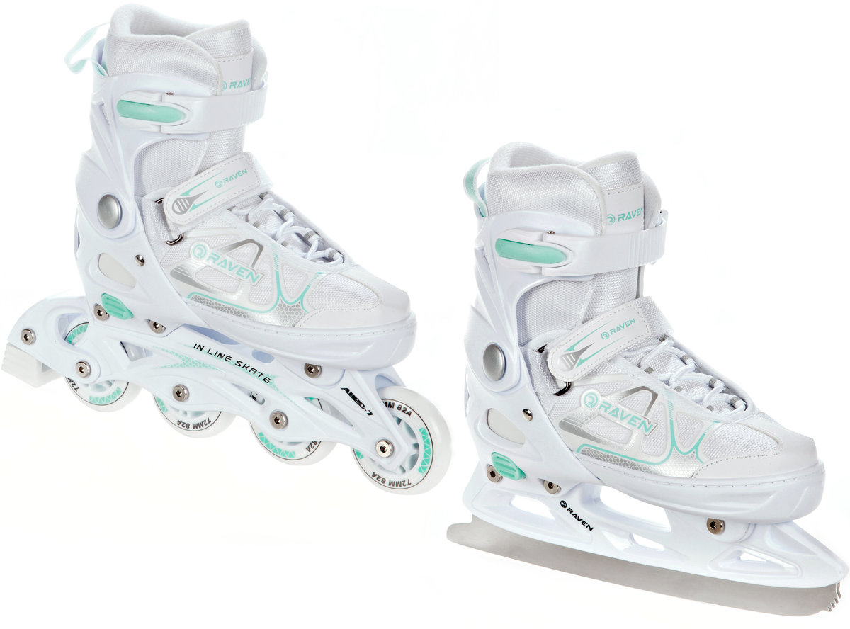 Rolki Łyżwy 2w1 Raven Spirit White/Mint 40-43