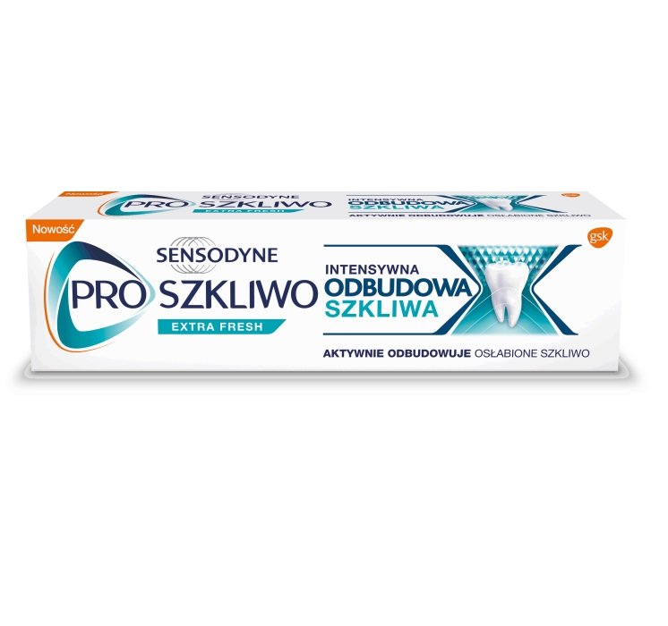 GlaxoSmithKline Proszkliwo intensywna odbudowa szkliwa pasta do zębów extra fresh 75ml