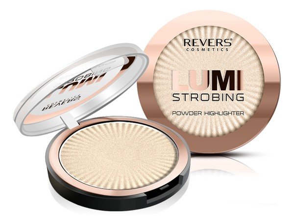 Revers, Lumi Strobing Powder Highliter, puder prasowany 3 Butterscotch, 8 g