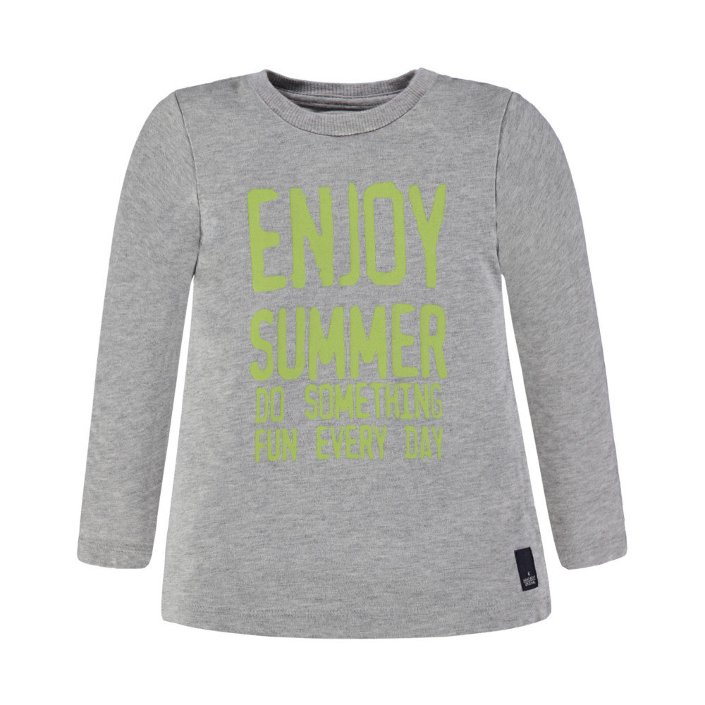 Kanz, Bluzka chłopięca z długim rękawem, szara, rozmiar 152