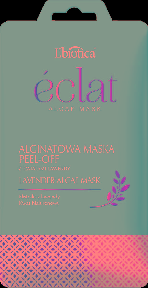 L`Biotica Eclat Alginatowa maska peel-off Lawenda