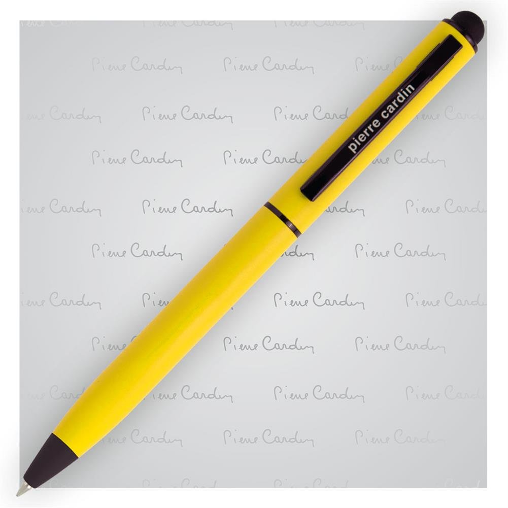 Długopis metalowy touch pen, Pierre Cardin Celebration, żółty