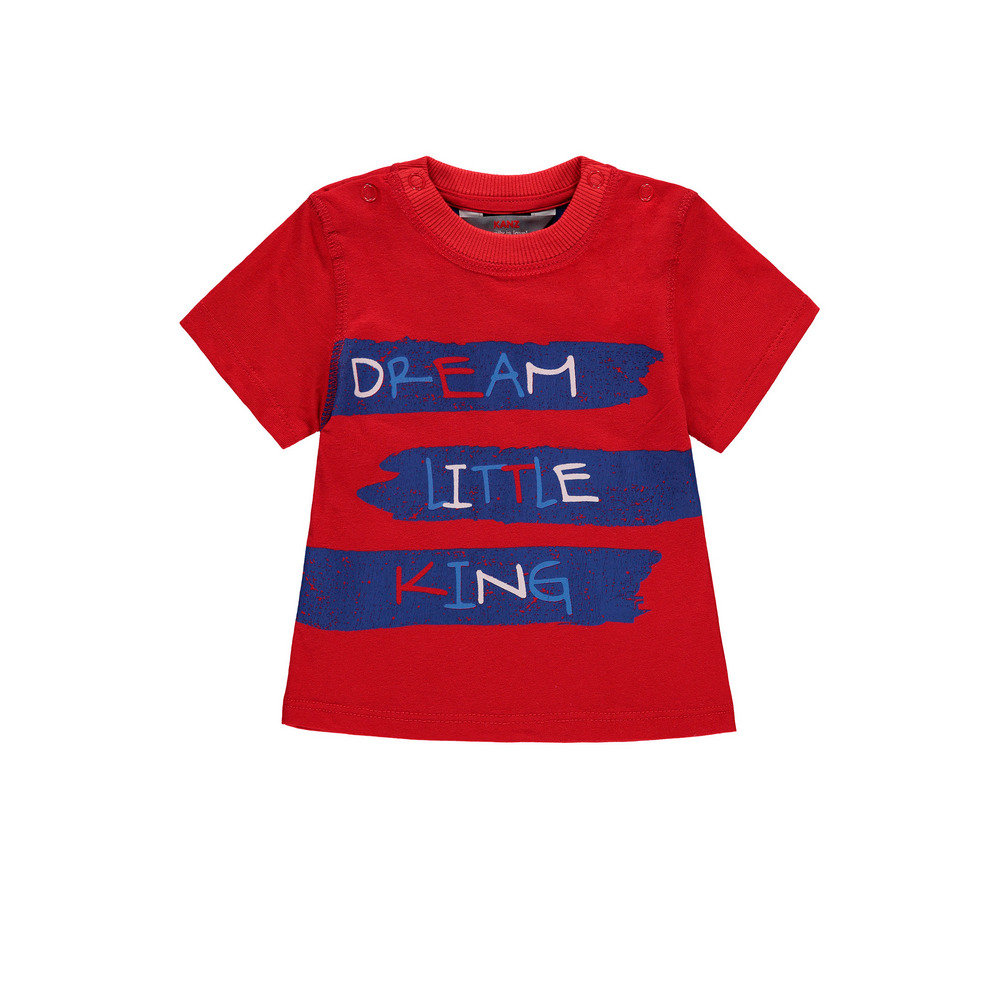 Chłopięca Bluzka Z Krótkim Rękawem, czerwony, rozmiar 62