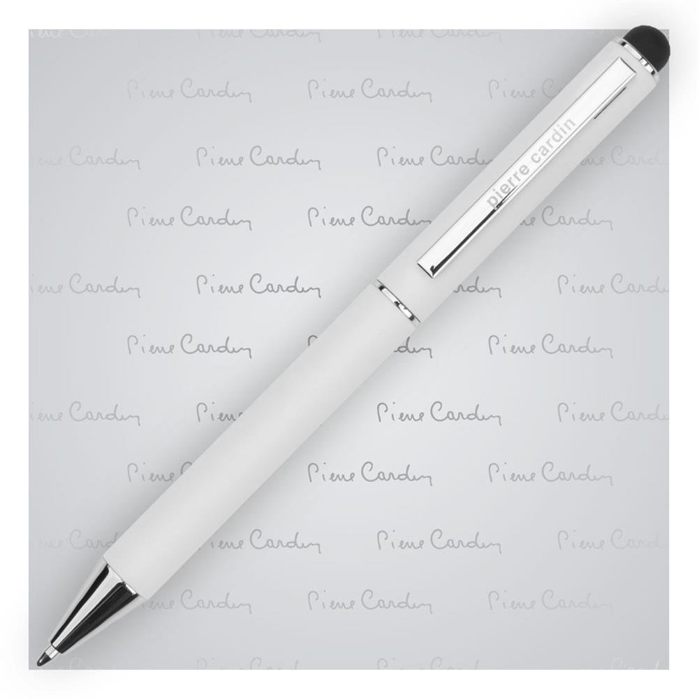 Długopis metalowy touch pen, Pierre Cardin Claudie, biały