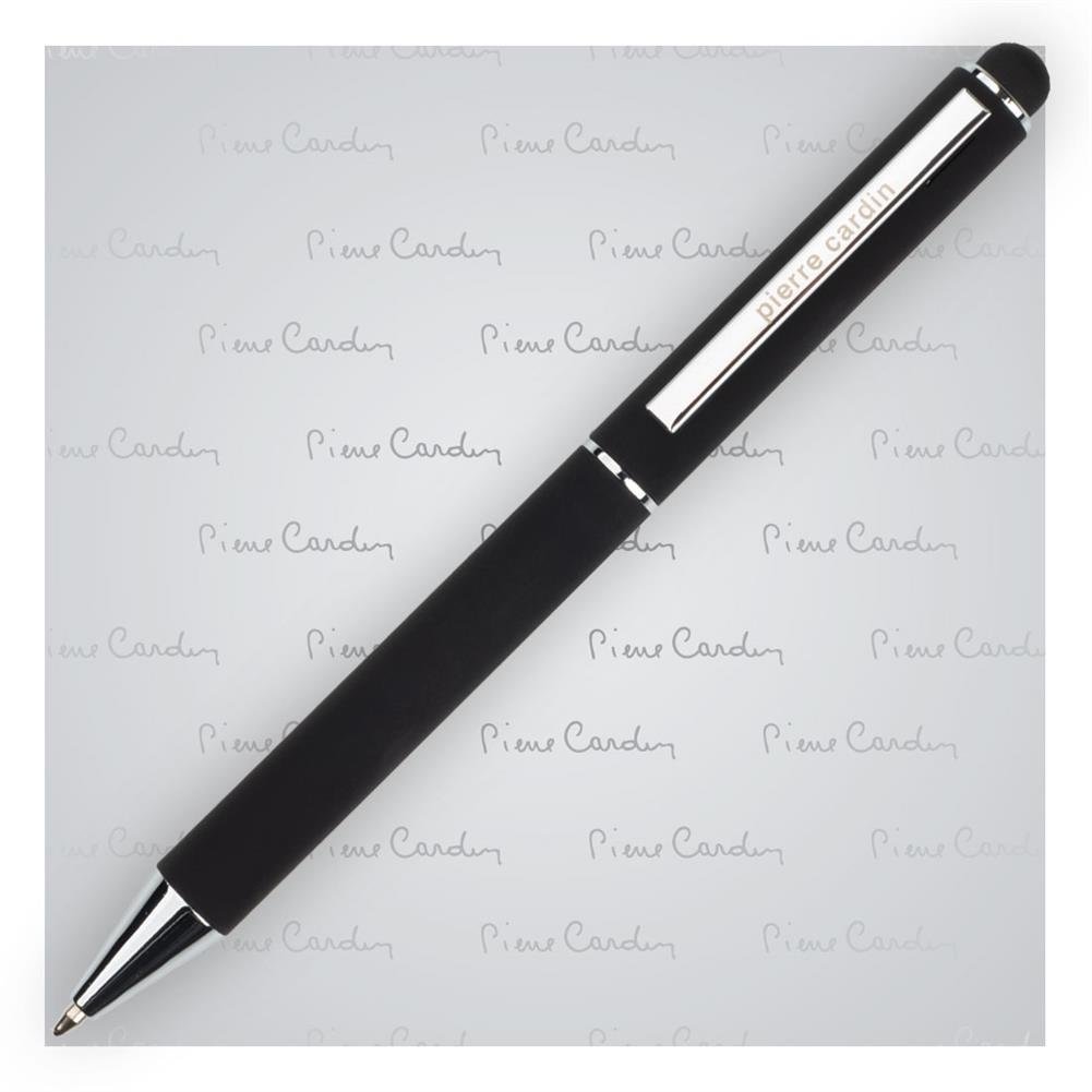 Długopis metalowy touch pen, Pierre Cardin Claudie, czarny