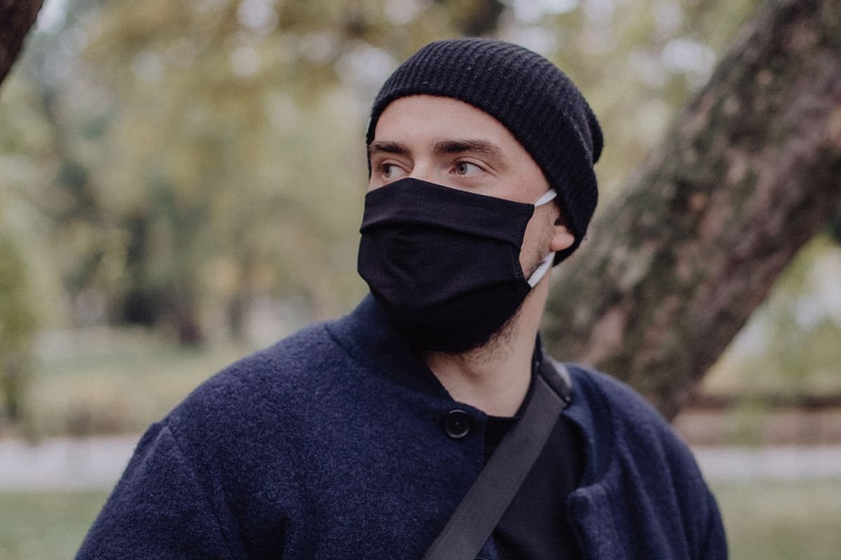 Ninja Mask, maseczki ochronne czarne - rozmiar uniwersalny - 100% bawełna