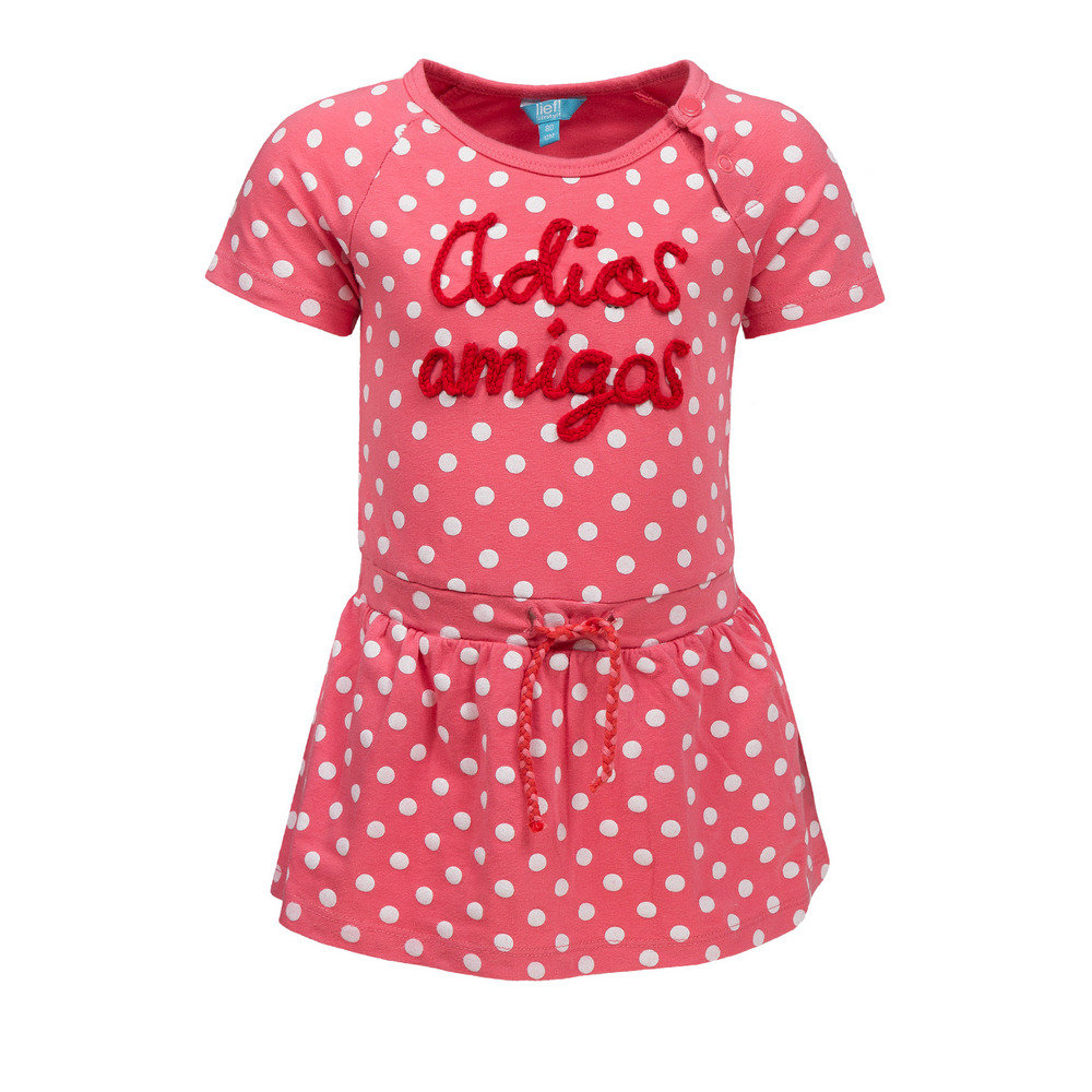 Dziewczęca sukienka z krótkim rękawem, wielokolorowy, rozmiar 80