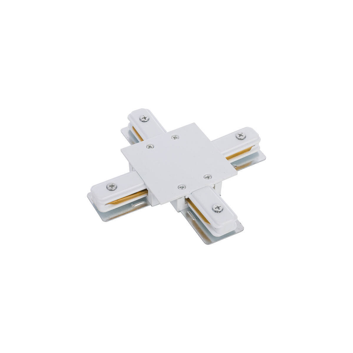 Nowodvorski Ł$206cznik w kształcie X do szyn zł$207czka Profile Recessed X-Connector biały 8836