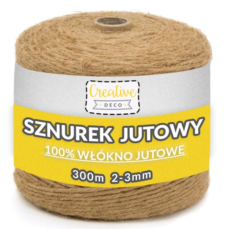 Creative Deco, sznurek jutowy, 300 m