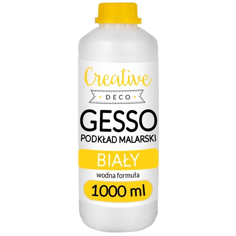 Creative Deco Gesso, biały podkład, grunt malarski,1000 ml