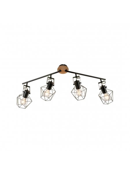 Leuchten Direkt 15674-78 - Oświetlenie punktowe JARO 4xE27/60W/230V