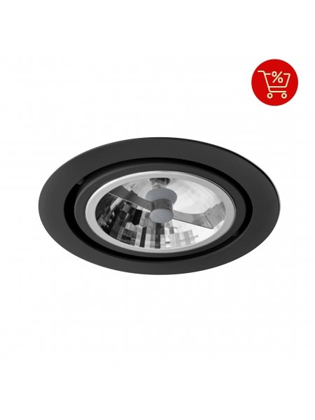 Aquaform RING 111 LAMPA SUFITOWA WPUSZCZANA 1X100W G53 12V CZARNY