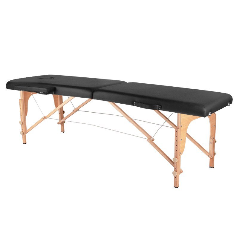 ACTIVESHOP STÓŁ SKŁADANY DO MASAŻU WOOD KOMFORT 2 SEGMENTOWE BLACK AS_126967