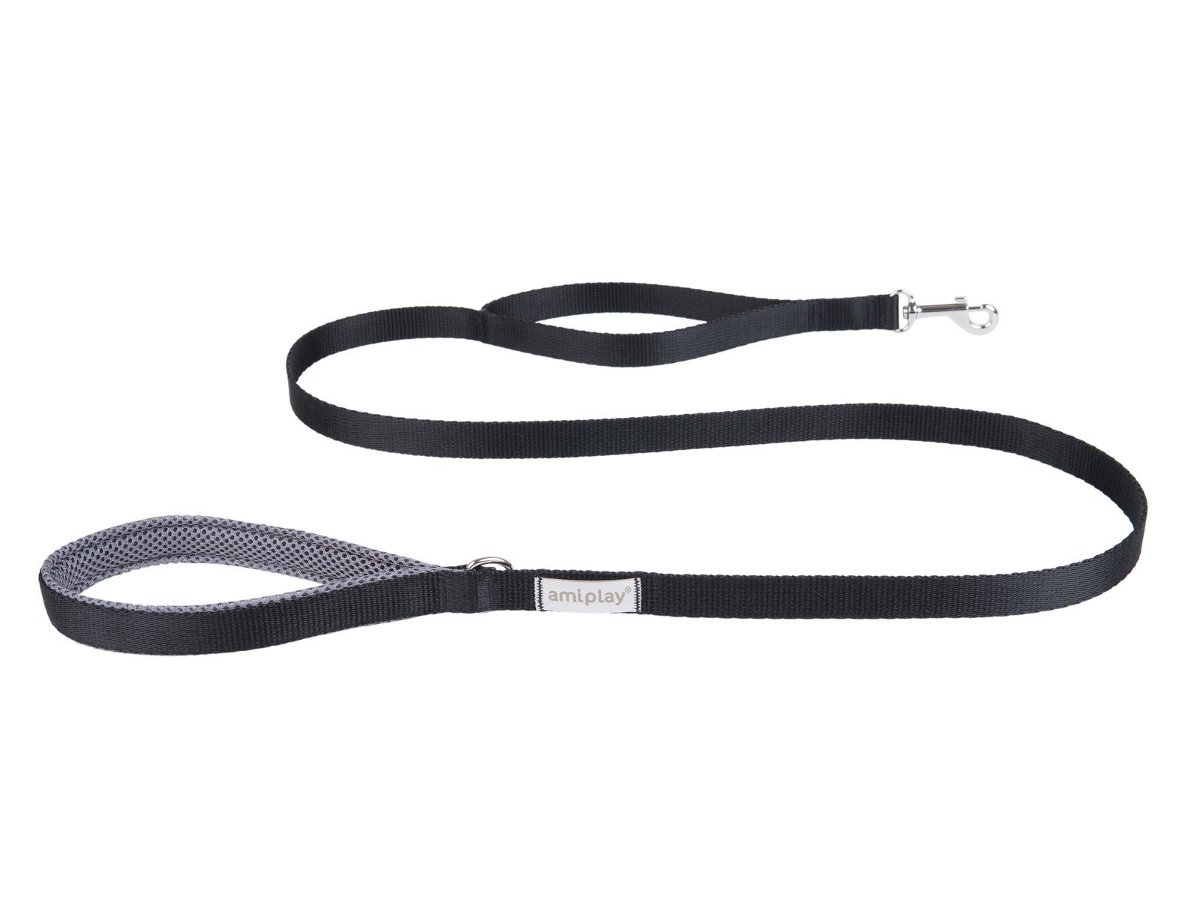 Amiplay Samba Smycz S 150 x 1,5cm czarna