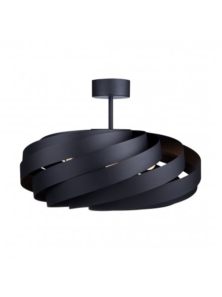 LIS Poland Lampa sufitowa Vento czarna 60cm
