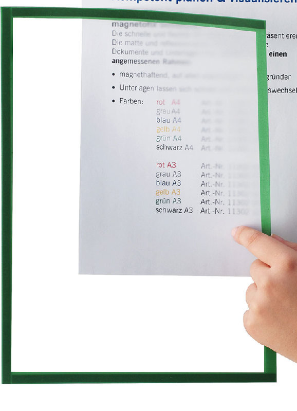 magnetoplan rama magnetyczna magnetofix, A4, GR ¸ N VE = 1
