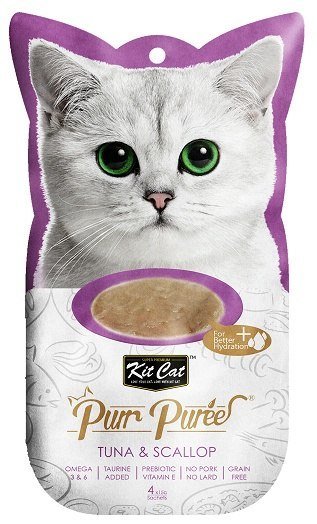 Kit Cat Kit Cat PurrPuree Tuna & Scallop 4x15g Kit Cat |DLA ZAMÓWIEŃ + 99zł GRATIS!