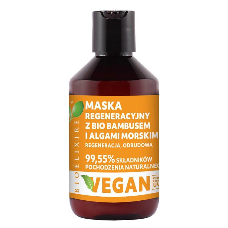 Bioelixire BIOELIXIRE VEGAN maska Algi morskie, Bio bambus 300ml