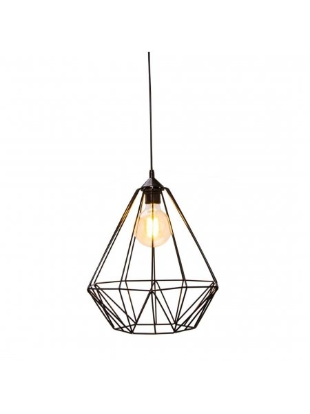 Luminex Lampa wisząca Basket New 1 x 60 W E27 black 8062