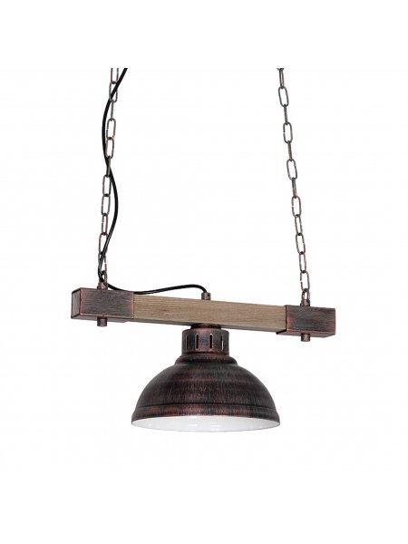 Luminex Lampa wisząca HAKON 1xE27/60W/230V patyna