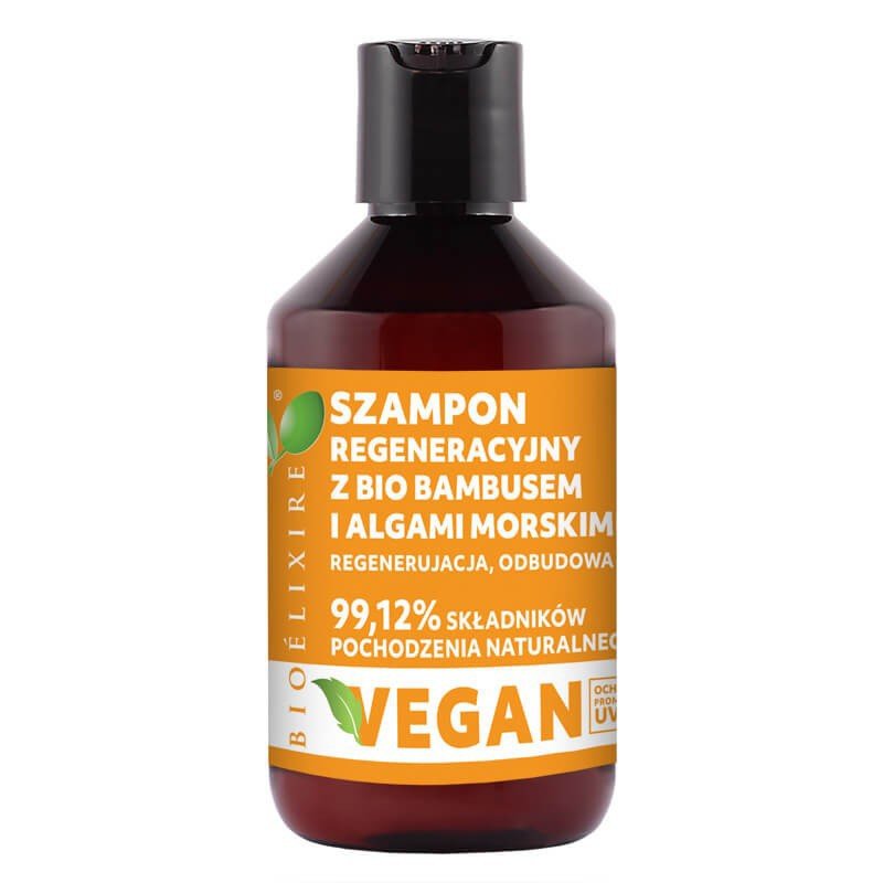 Bioelixire VEGAN Szampon Algi morskie, Bio bambus 300ml