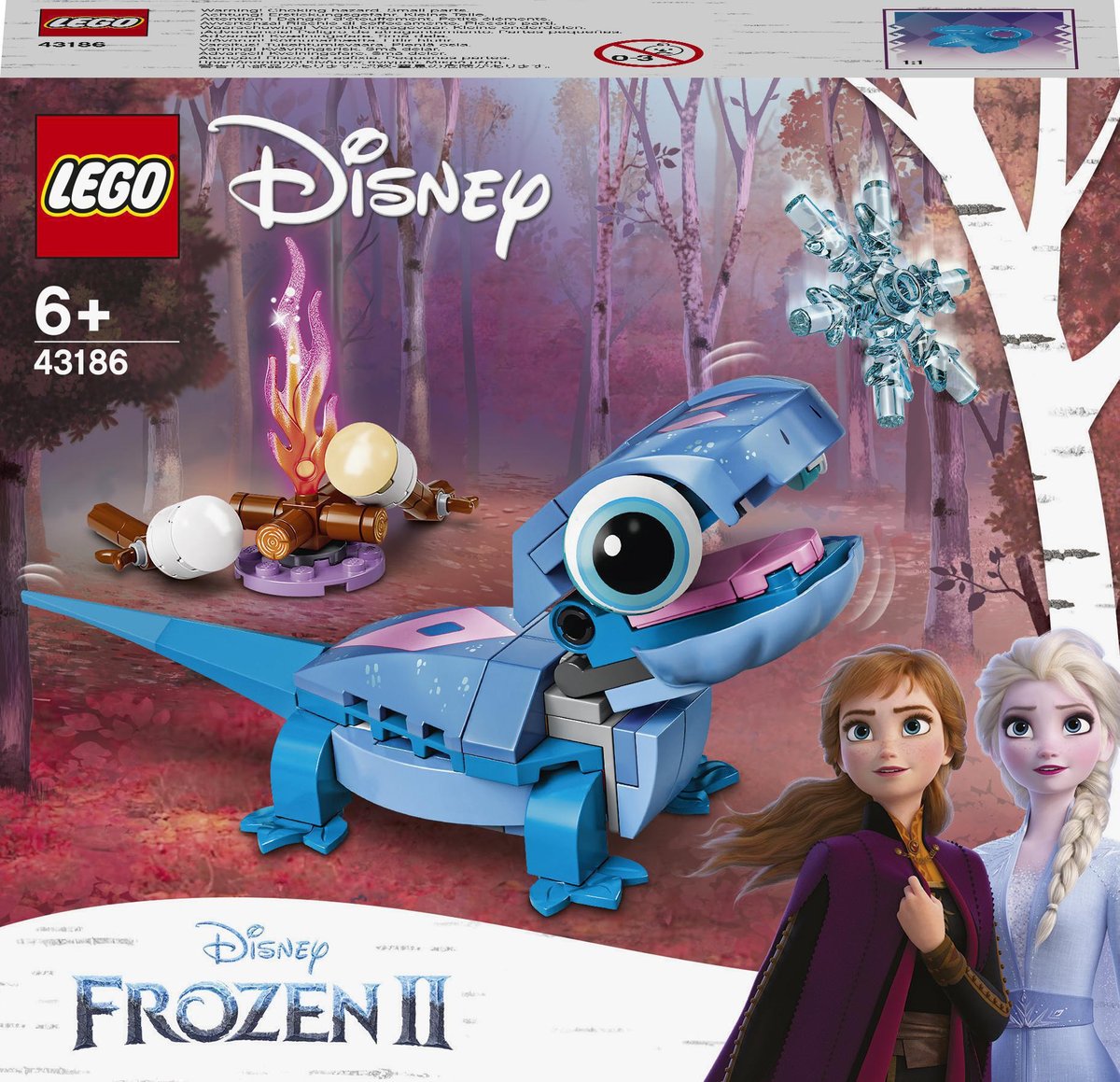 LEGO Disney Frozen Salamandra Bruni do zbudowania 43186