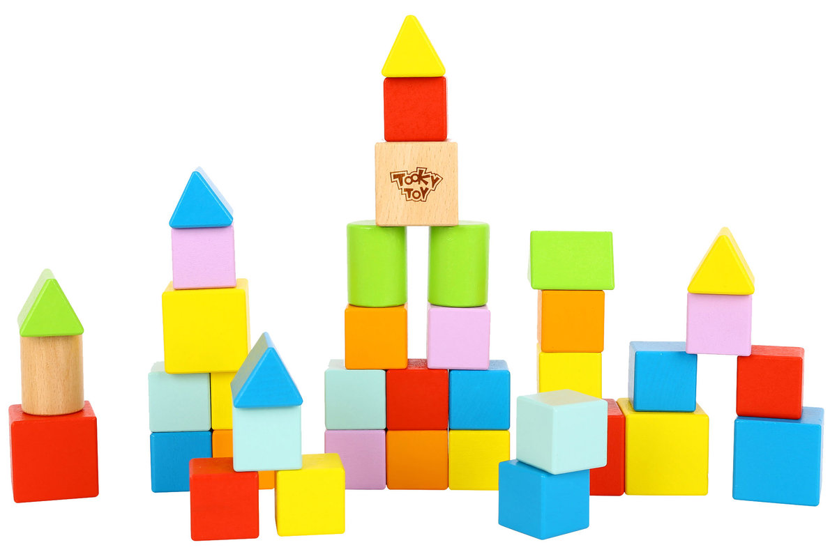 Tooky Toy TOOKY TOY Zestaw Drewnianych Klocków (39 el TL799