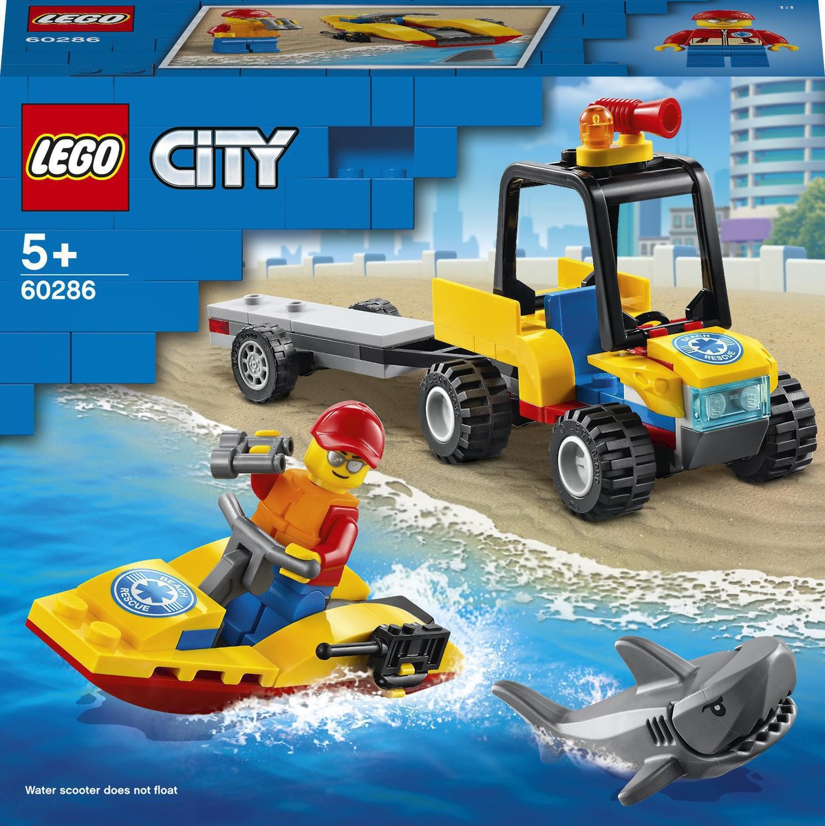 LEGO CITY PLAŻOWY QUAD RATUNKOWY 60286