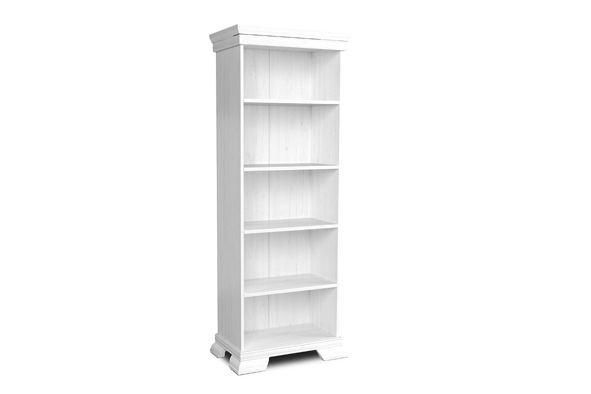 Regał IMPERIO biały, 68x193x40, płyta wiórowa/płyta MDF