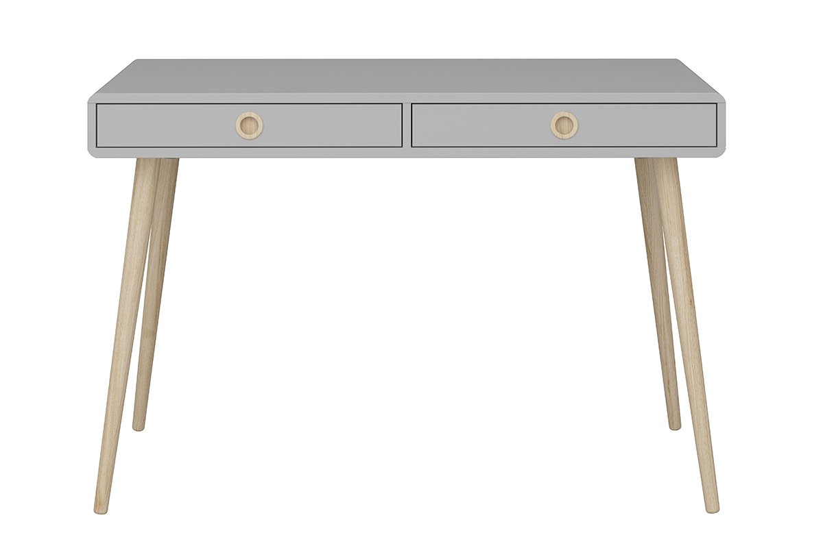 Biurko SOFTLINE *szary/dąb, 114,1x75,9x57 cm