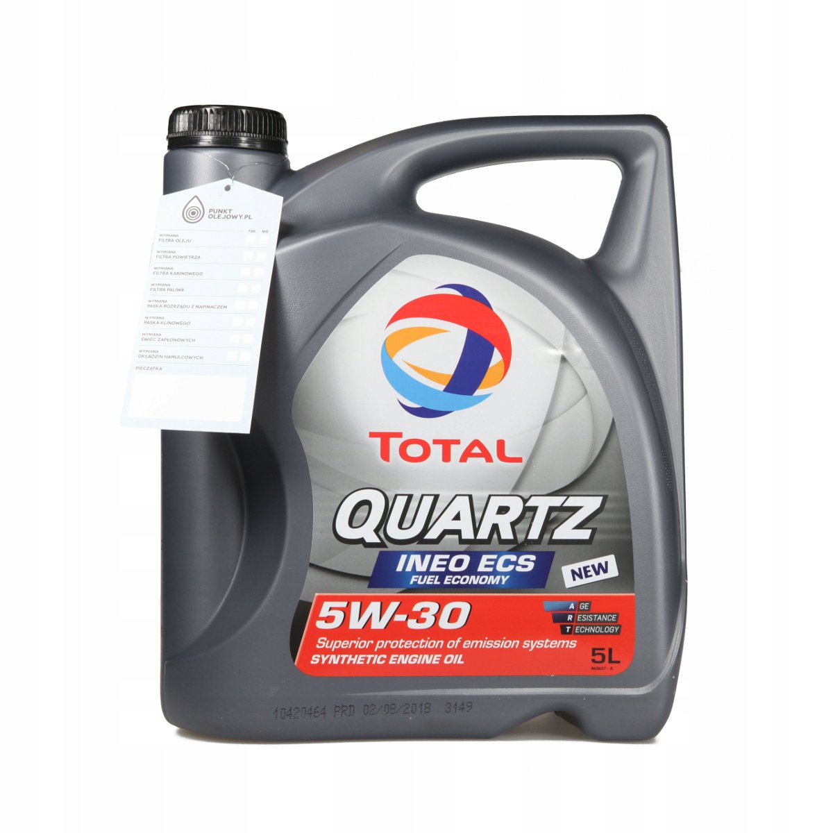 Total 5W30 Quartz Ineo ECS 5L 4OLTOTINEO-5L