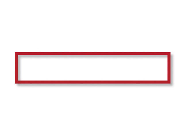 Magnetoplan Koszulka magnetyczna 232x52mm ramka czerwona 5szt 1131706